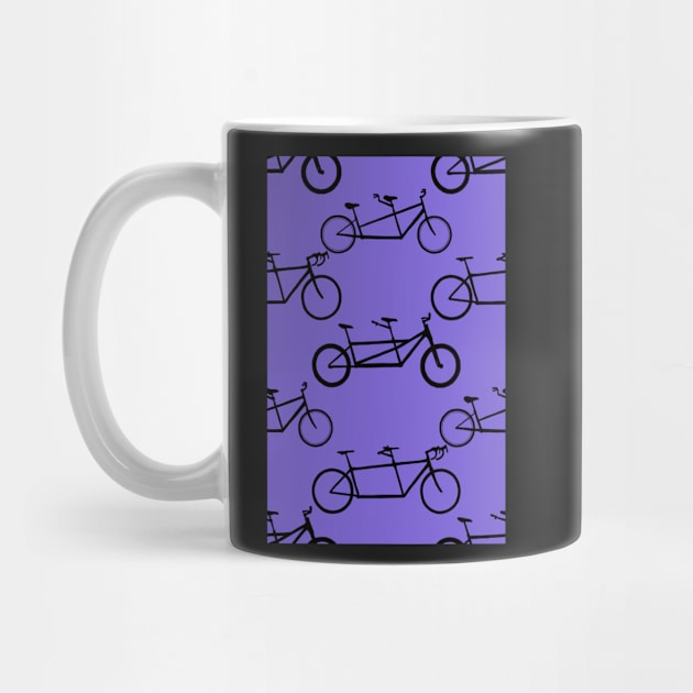 Tandem types pattern - black on lavender by ashalye